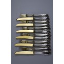 Obtbesteck aus 800 Silber, um 1900