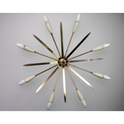 Sputnik Deckenleuchte "Stella" von Nikoll, 1950er
