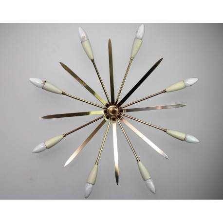 Sputnik Deckenleuchte "Stella" von Nikoll, 1950er