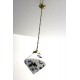 Art Deco Glaspende mit Spritzdekor, 1920er
