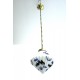 Art Deco Glaspende mit Spritzdekor, 1920er