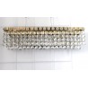 Kristall Wandlampe, 3 x E14, 1950er