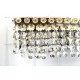 Kristall Wandlampe, 3 x E14, 1950er